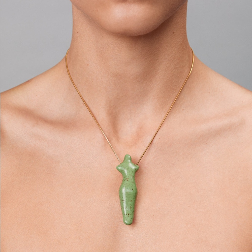Nadiia World Porcelain Oranta Pendant